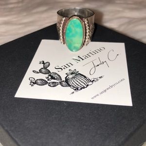 Custom Genuine Turquoise Ring